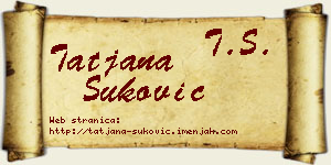 Tatjana Šuković vizit kartica